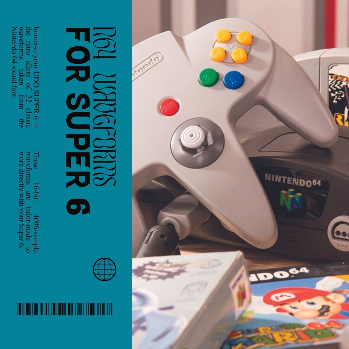 Nintendo 64 Sound Font Waveforms For The UDO Super 6