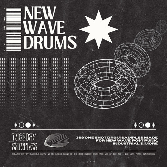 New Wave Drums – Minimal Post-Punk Drum Samples