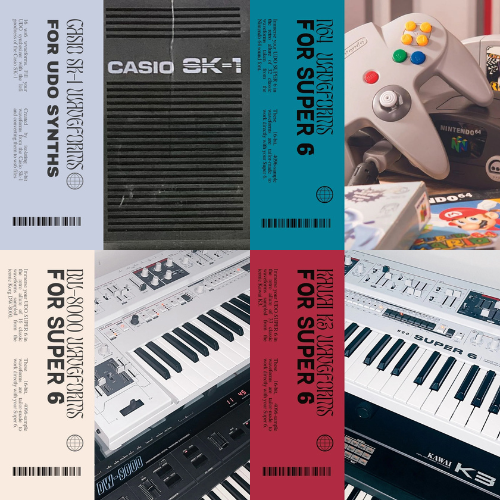 A bundle of waveforms to use for the UDO super 6, super 8 and super gemini